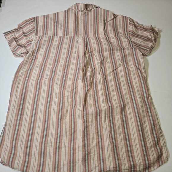 We The Free‎ Free People Poolside Printed Boyfriend Shirt Medium - Picture 3 of 8